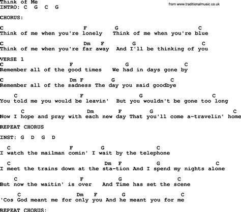 think of me song lyrics|lyrics for think of me.